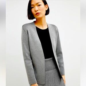 NWT M.M. Lafleur Woolf Jardigan Black / Silver medium